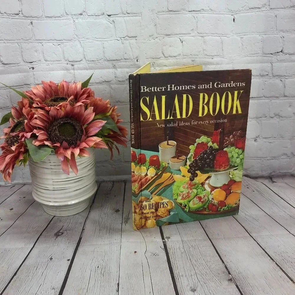 vintage better homes and gardens cookbook salad book 1968